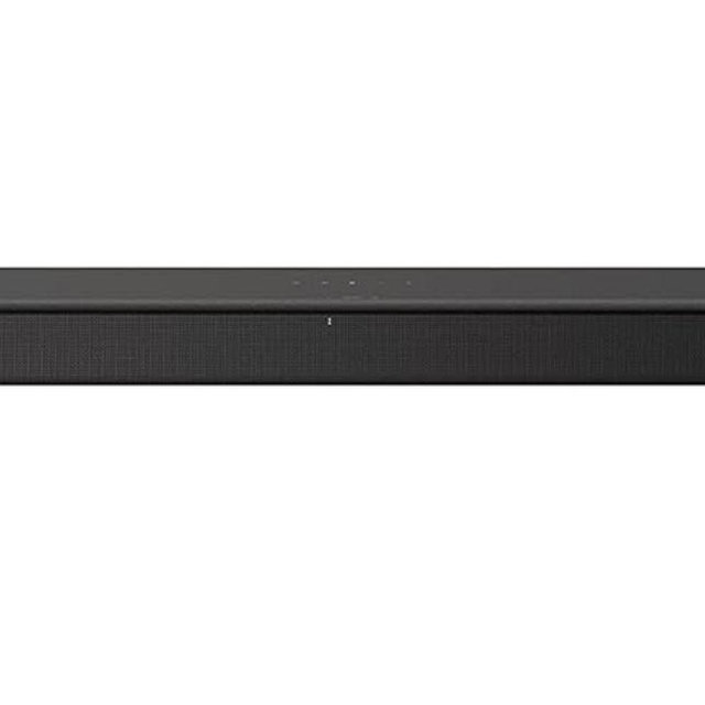 Sony S100F 2.0ch Soundbar with Bass Reflex Speaker, Integrated Tweeter and Bluetooth, (HTS100F), easy setup, compact, home office use with clear sound black