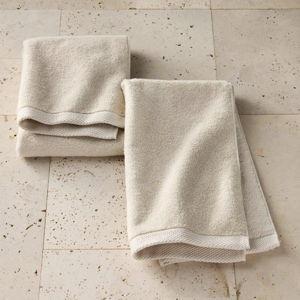 2pk Organic Hand Towel Natural - Casaluna™
