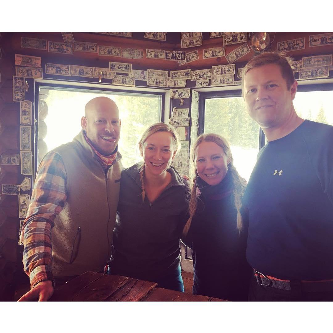 Skiing with Kathleen's high school friend, Julia from The Netherlands