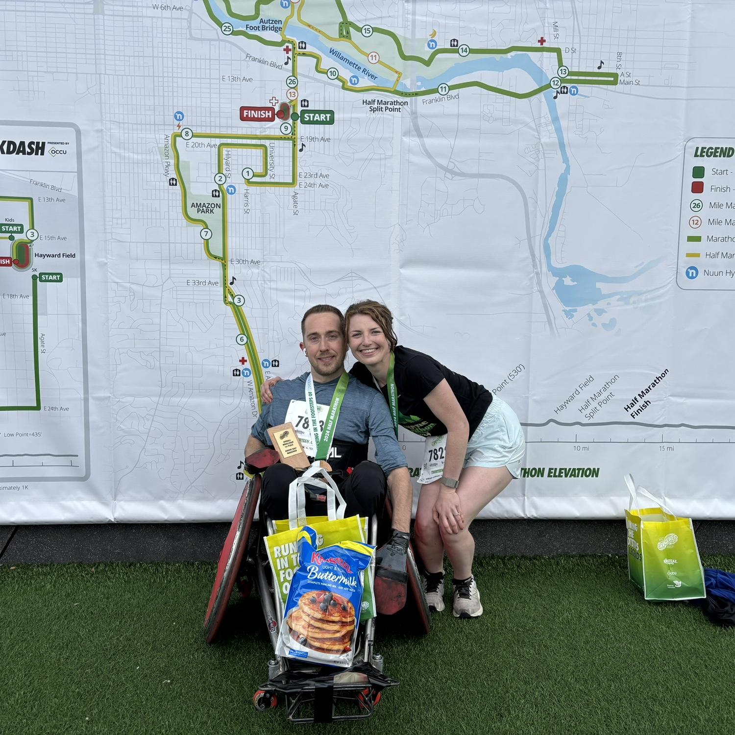 April 2024. Eugene Half Marathon, Oregon.