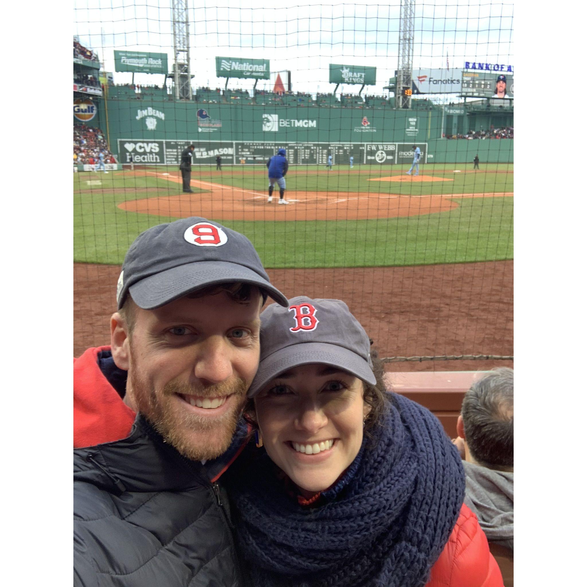 Jarod's first Red Sox game
