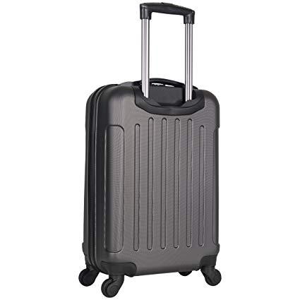 Heritage Travelware Lincoln Park 20" Hardside 4-Wheel Spinner Carry-on Luggage, Charcoal