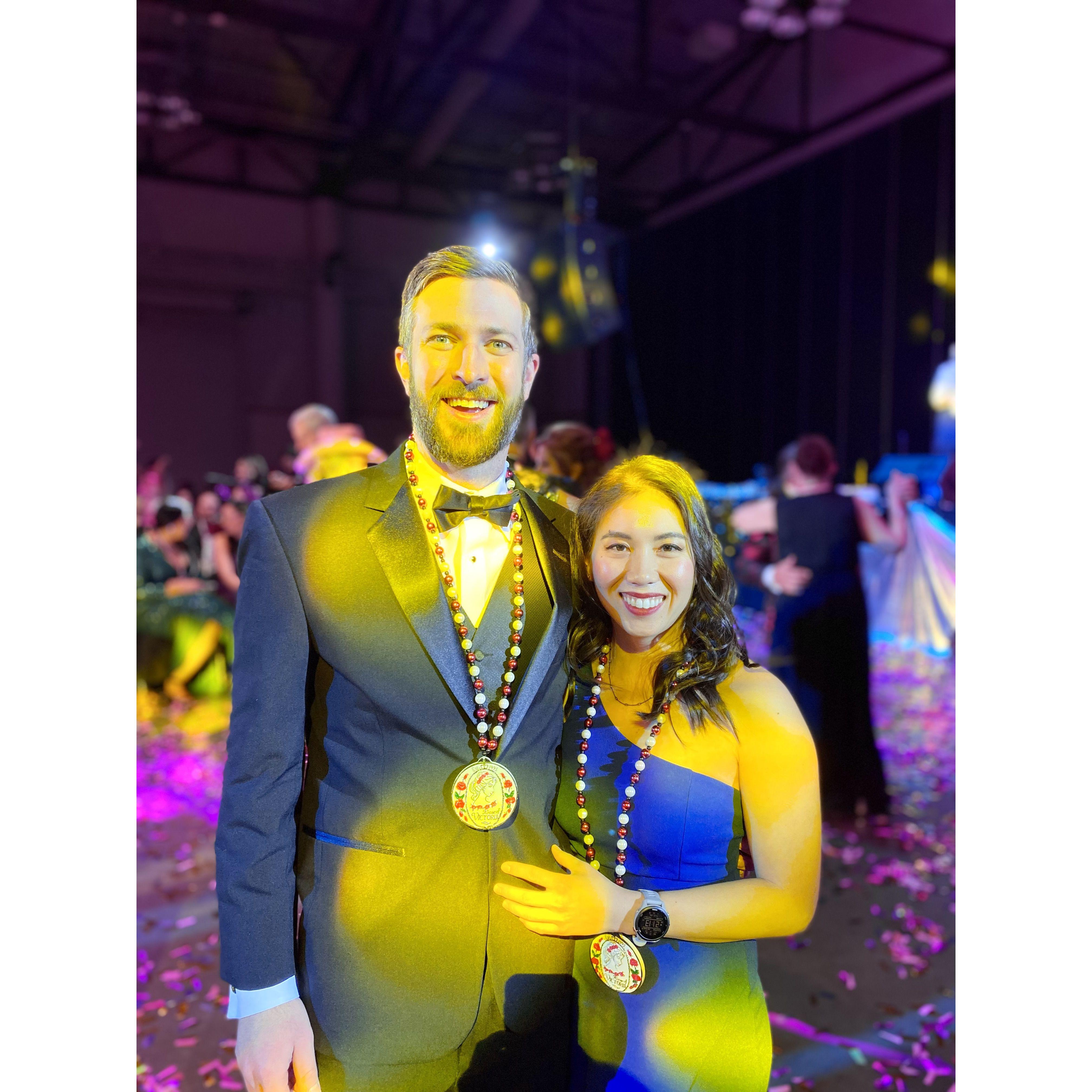Mardi Gras ball in Lafayette, LA