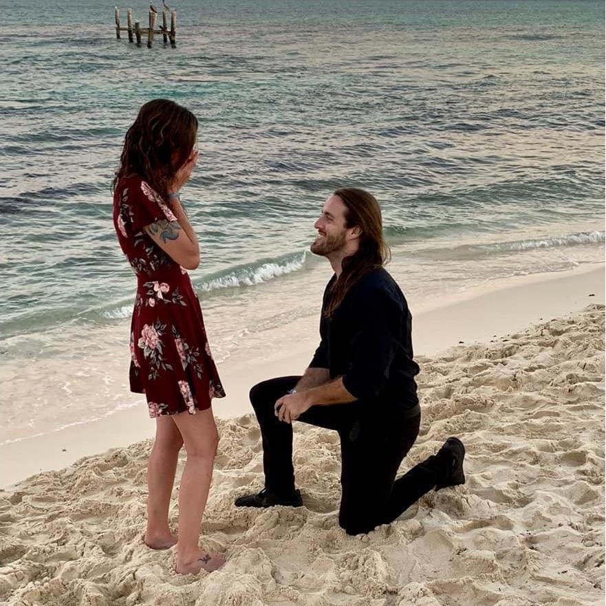 The proposal in Riviera Maya, Mexico!