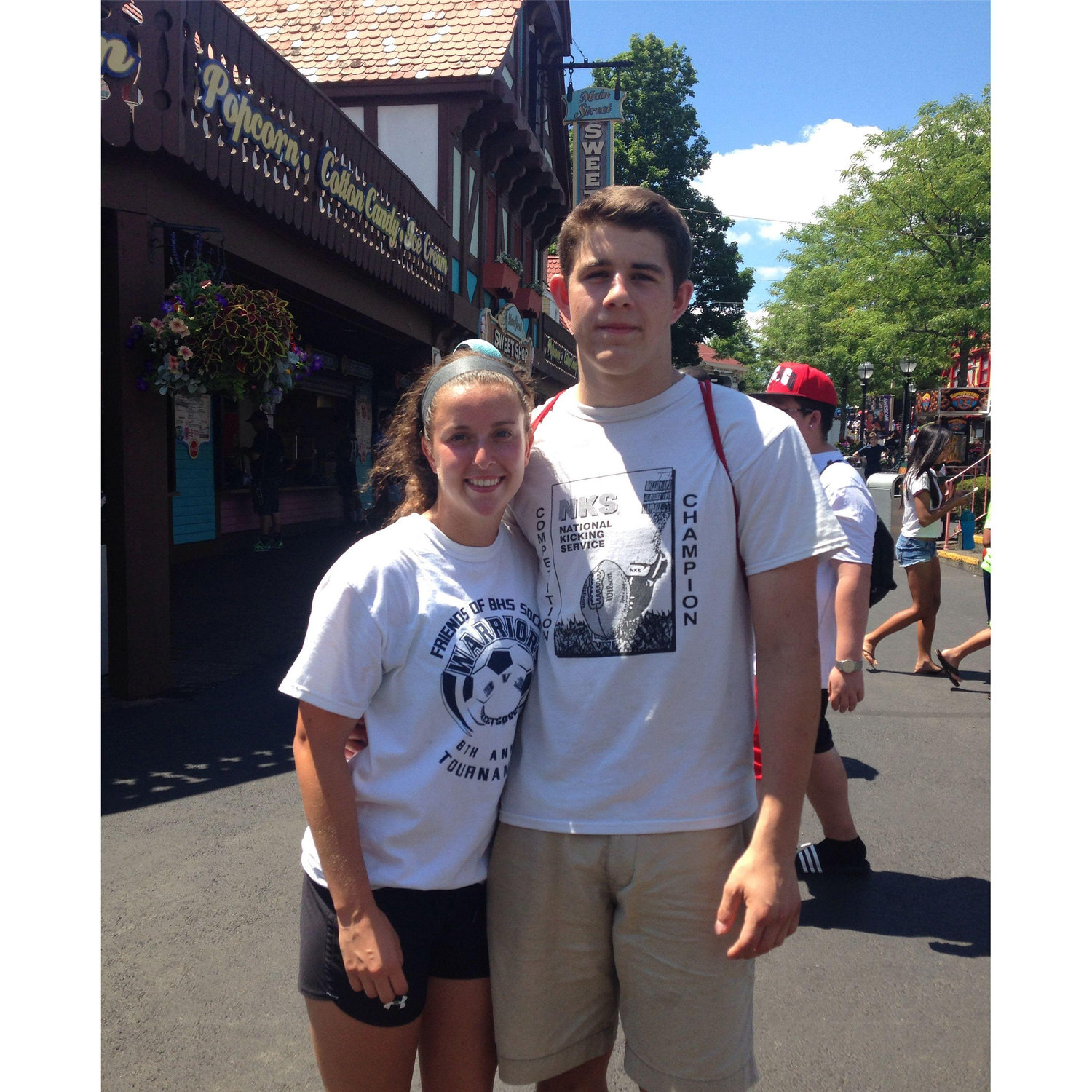 Our first picture together, on one of our first dates when we went to Six Flags.