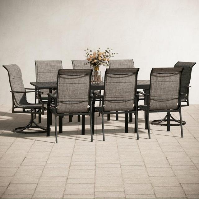 Alyah Rectangular 8 - Person Outdoor Dining Set