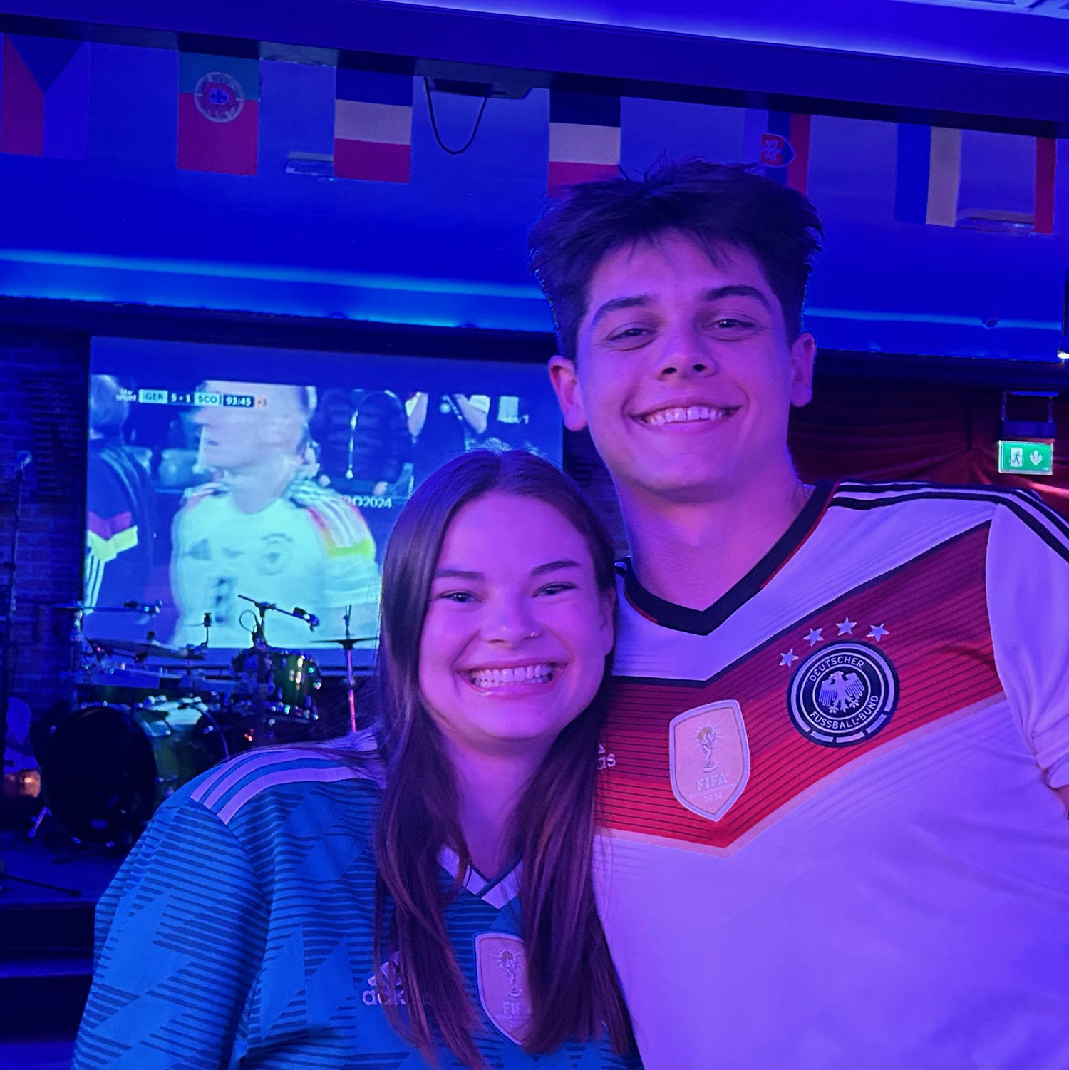 Cheering on Germany in the Euros