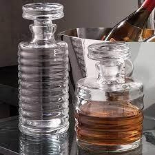 Ribbed Decanter - Short