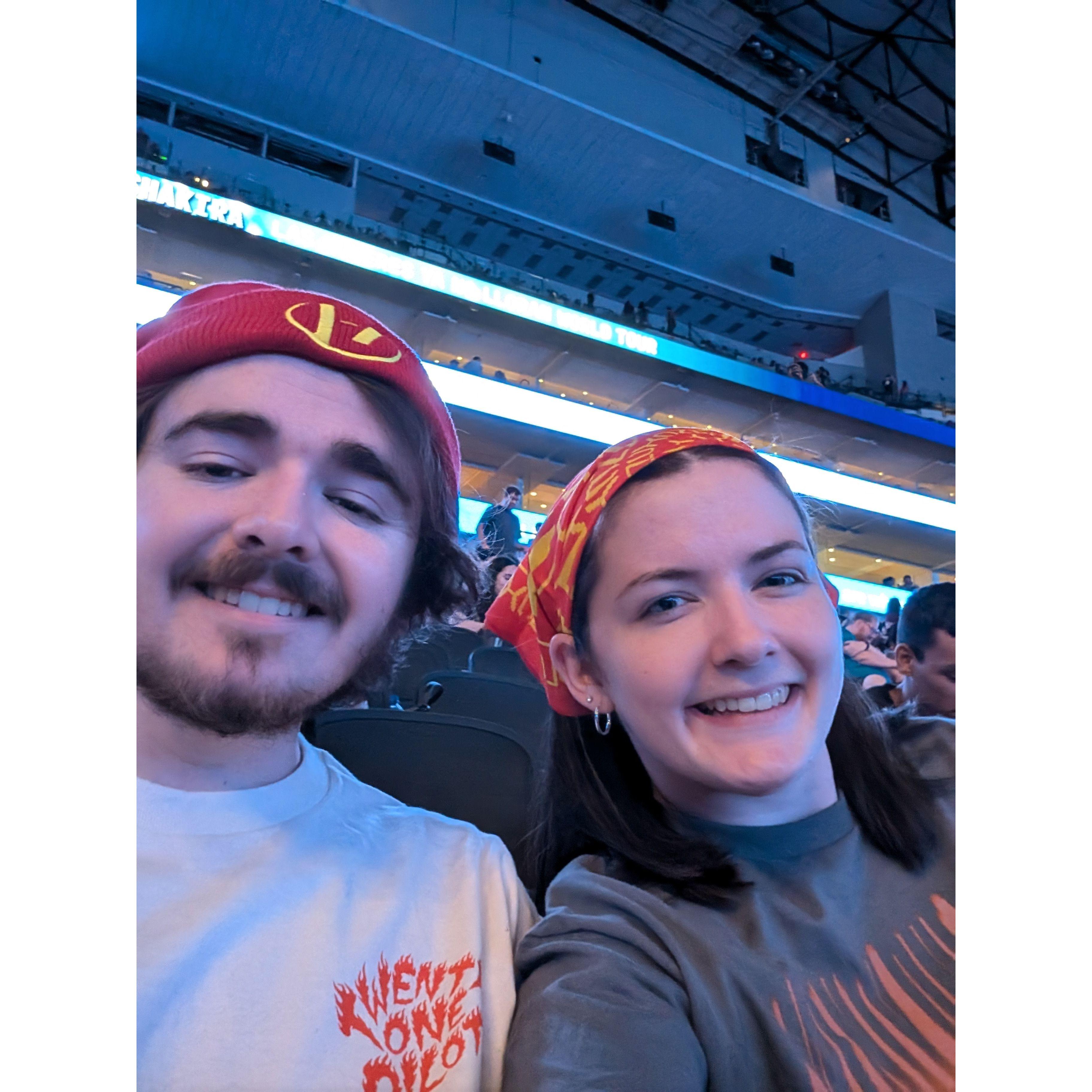 We saw our first concert together for my 21st birthday... Twenty One Pilots put on a great show