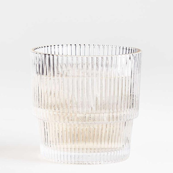 Atwell 11-Oz. Stackable Ribbed Double Old-Fashioned Glass