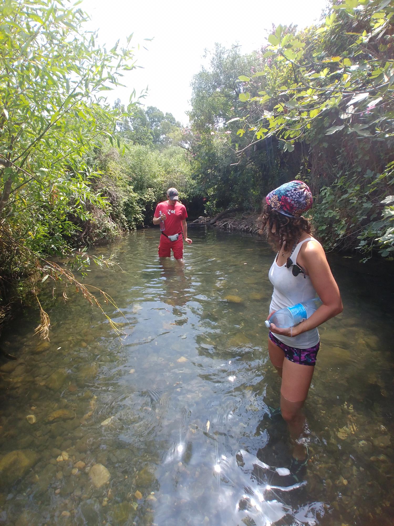 ...that time we thought it would be fun to go on a river hike in Israel (Zaki Stream Water Hike, in the Galilee)
