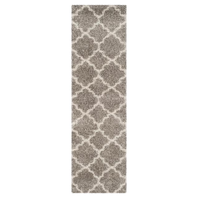 Hudson Shag Rug - Gray/Ivory - (2'3"X10')- Safavieh