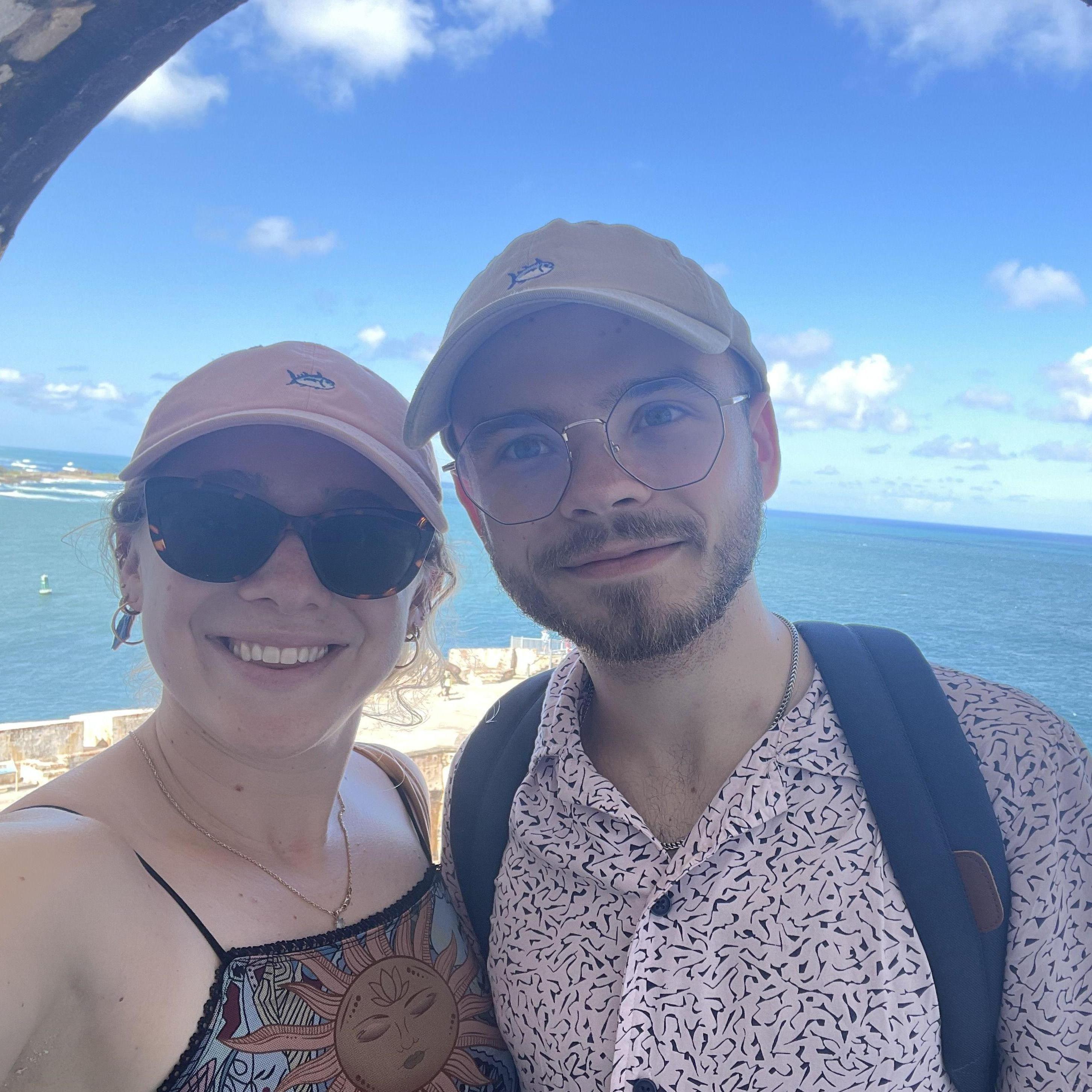 moments before nearly adopting a third cat in Puerto Rico