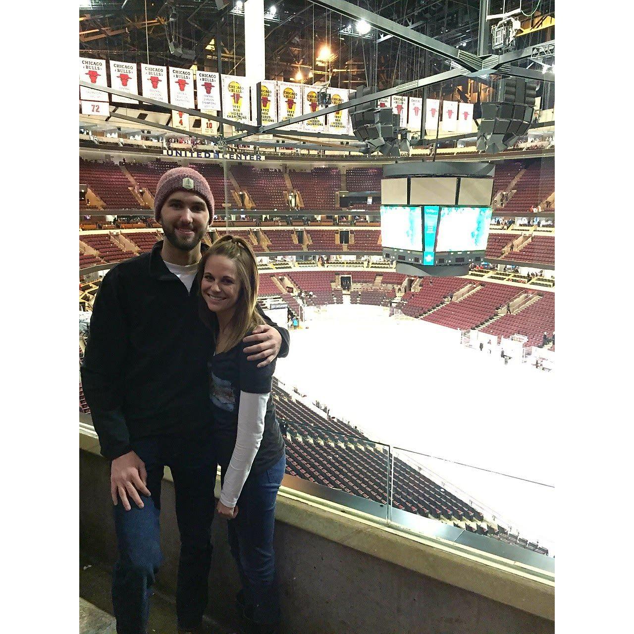 Our first Blackhawks game - 2017