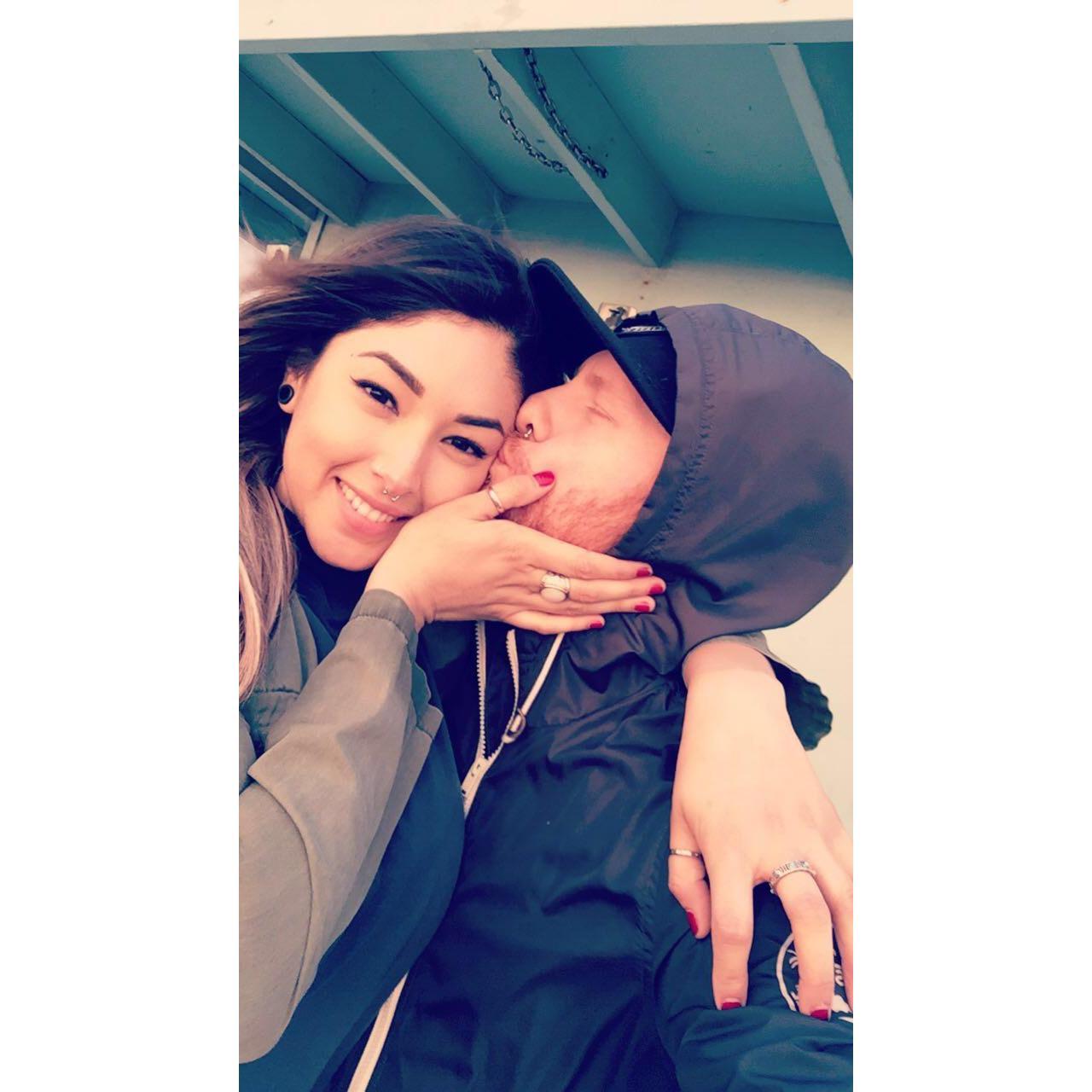 One of our early first dates, took her to Santa Monica Pier to watch the sunset.