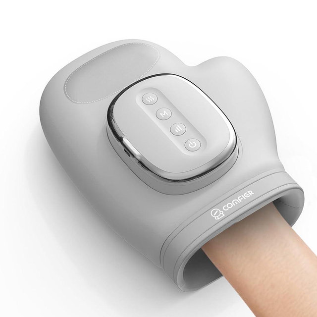 COMFIER Cordless Hand Massager for Arthritis and Carpal Tunnel,2025 Updated Bigger Electric Hand Massager with Heat and Compression,Wrist, Finger Massage,Gifts for Women,Men