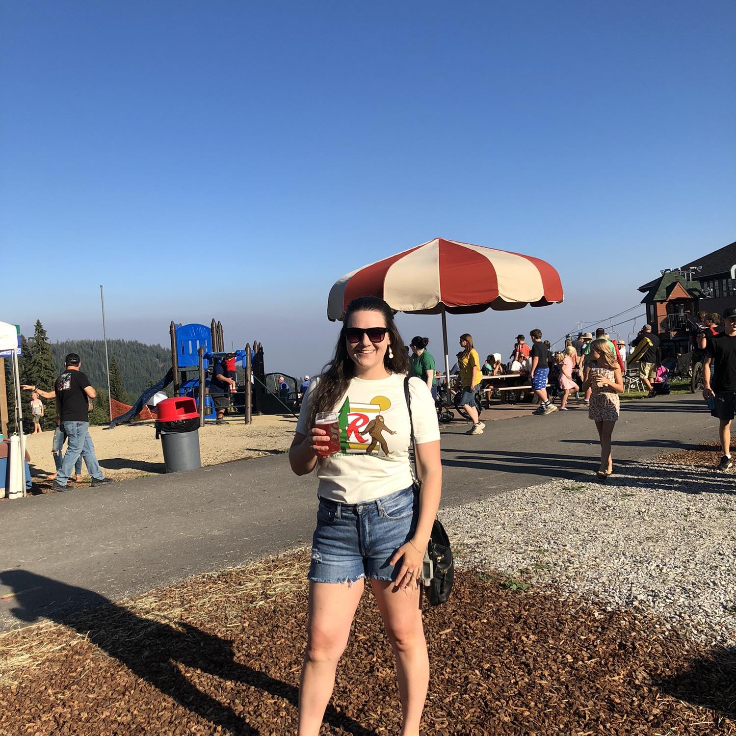 Brew fest on top of Schweitzer Mtn Ski Resort, Sandpoint, ID.