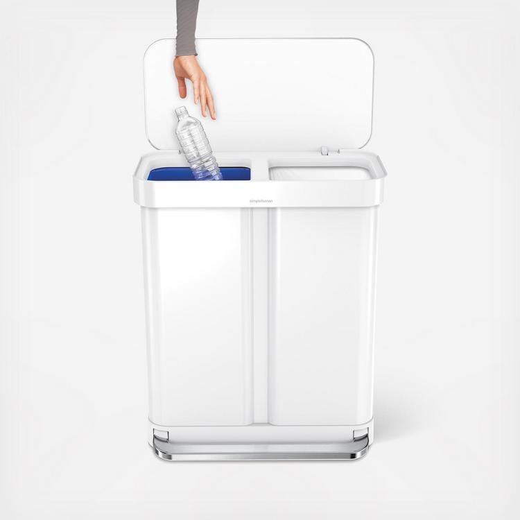 新品未開封　ソティス　Cリニューアルシステム　ダブルリニューアル　Ⅰ&Ⅱ simplehuman, Dual Compartment Stainless Steel Step Recycler with