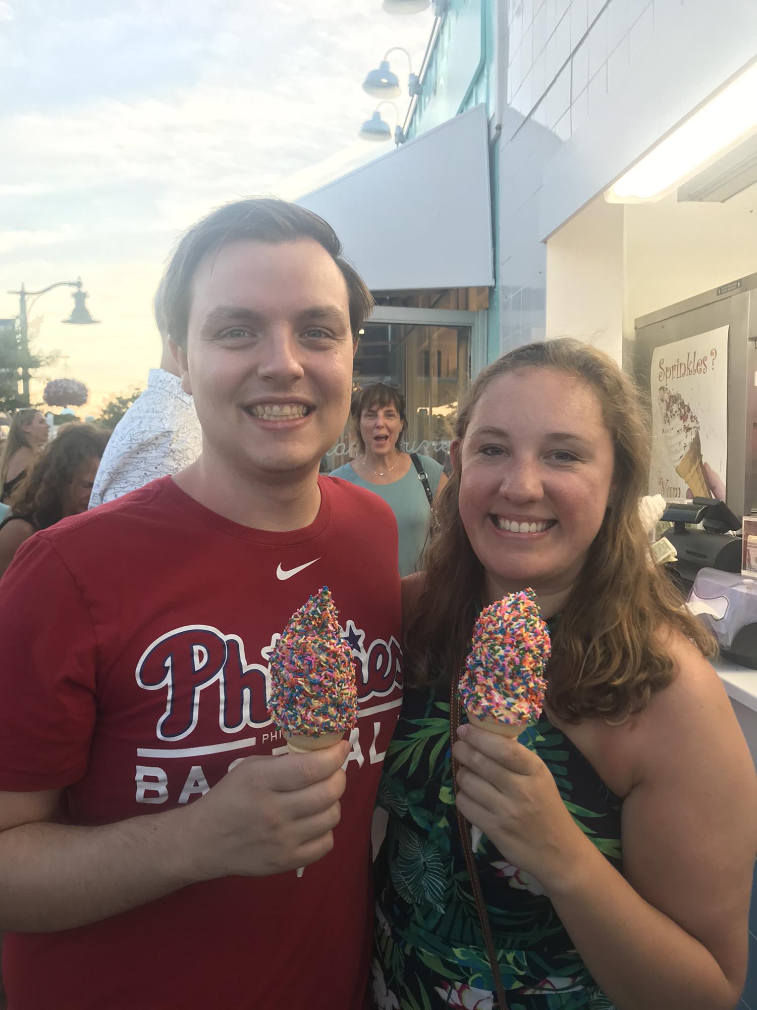 We love Kohr’s ice cream and a good photobomber.