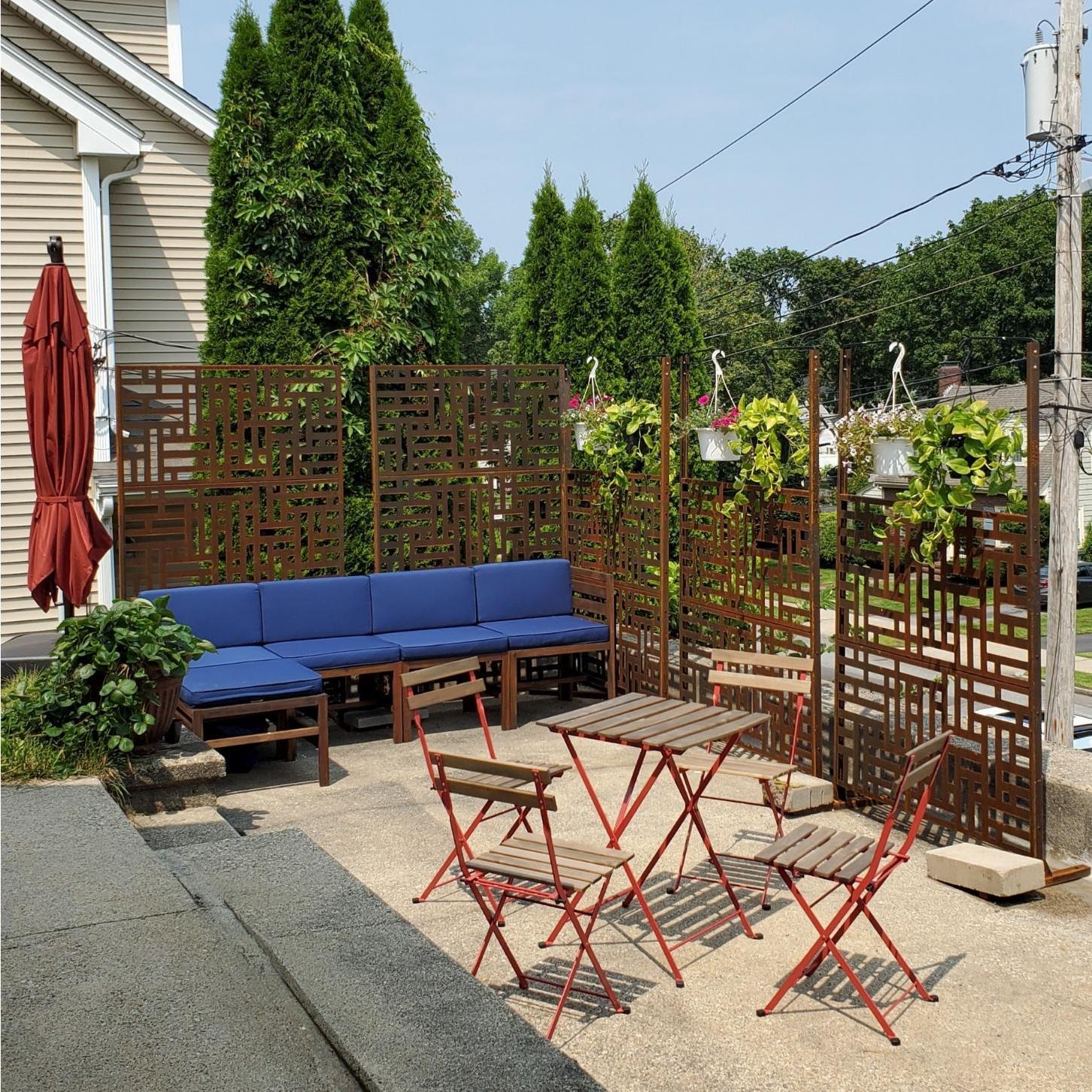 Our outdoor patio lounge.