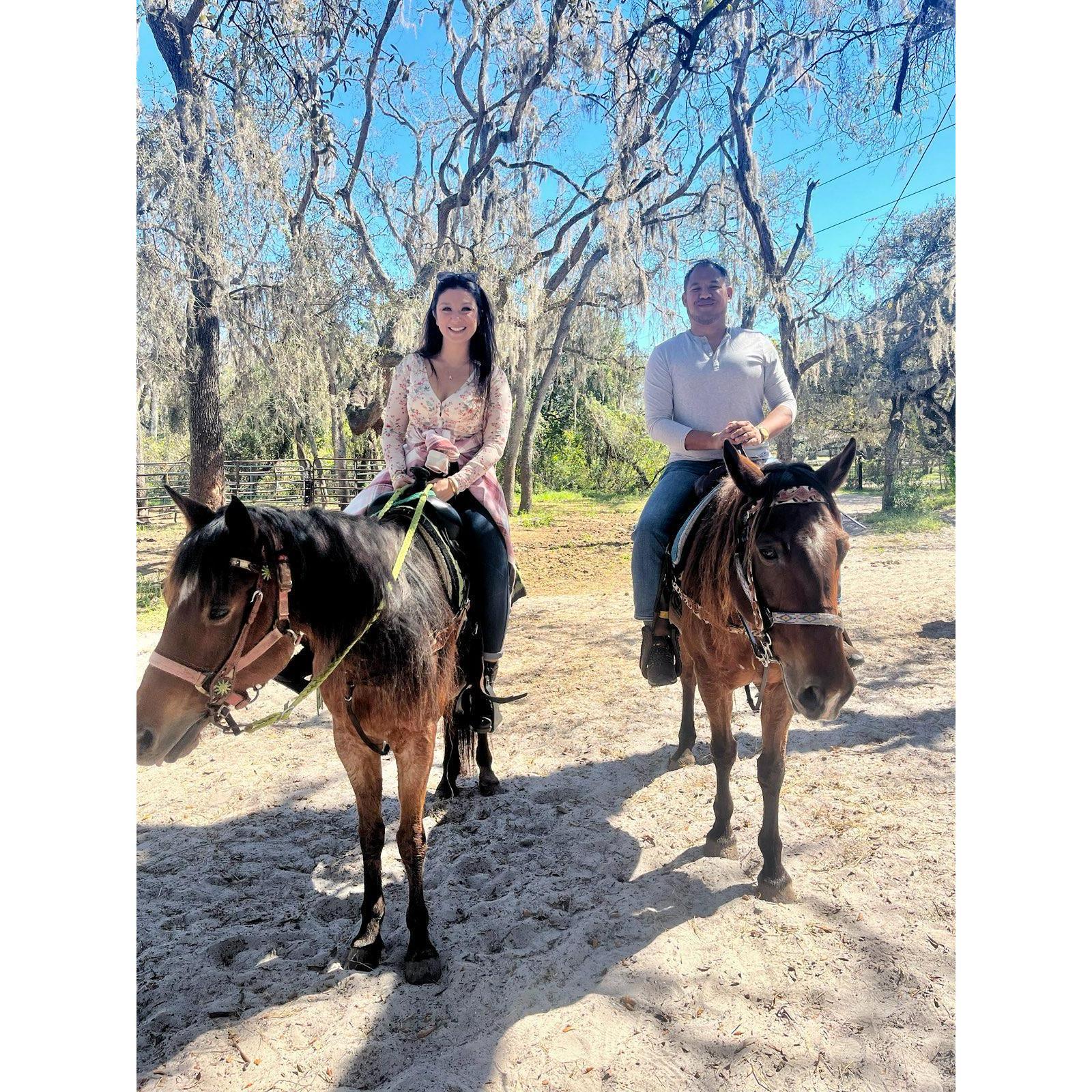 Horseback Riding on Valentine's Day