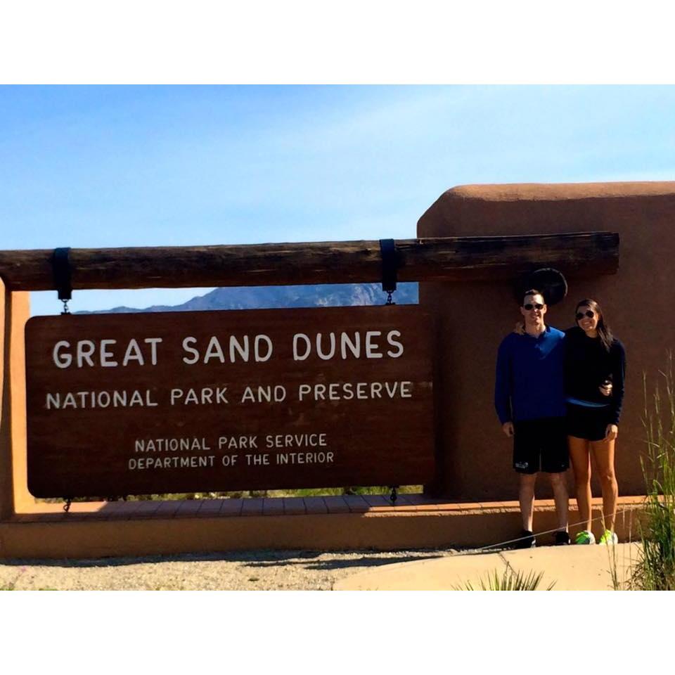 Our first weekend together in Colorado... had no idea this was our first National Park together!