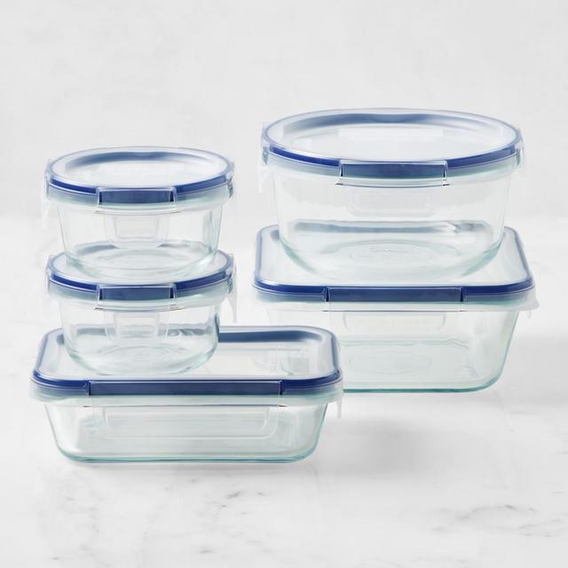 Pyrex Freshlock Plus Microban 10-Pc. Glass Food Storage Set - Macy's