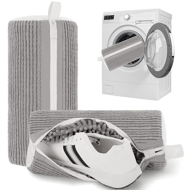 Shoe Washing Machine Bag Shoe Laundry Bags for Sneakers Reusable 2pc Shoes Cleaning Bags 360° Deep Clean for All Shoes Types With Invisible Zipper