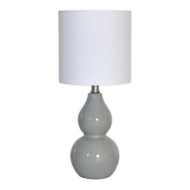Eva Double Gourd Table Lamp in Grey