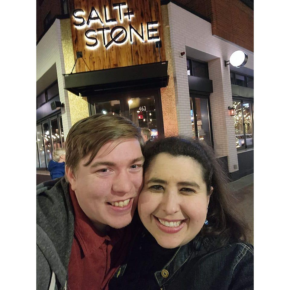 Celebrating our 1 year anniversary at the location of our first date!