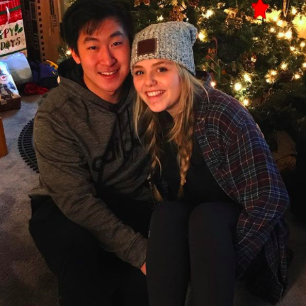 First Christmas together - not pictured are their matching shoes!!