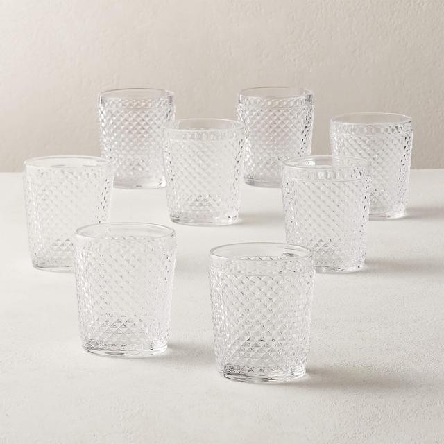 Chroma Clear Double Old-Fashioned Glasses Set of 8