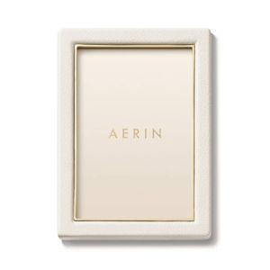 Piero Leather Frame in Shadow White, 5 x 7"