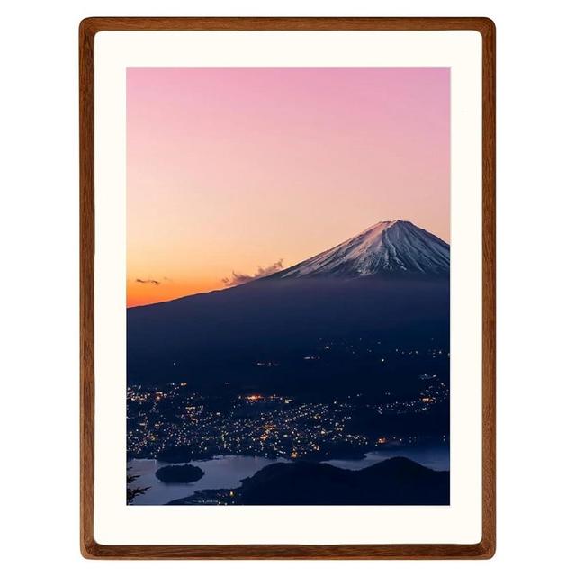 Natural Wood Photo Frames Inspired Tabletop Picture Frame with Mat, Vertical or Horizontal Display (Walnut, 14x17 matted to 11x14)