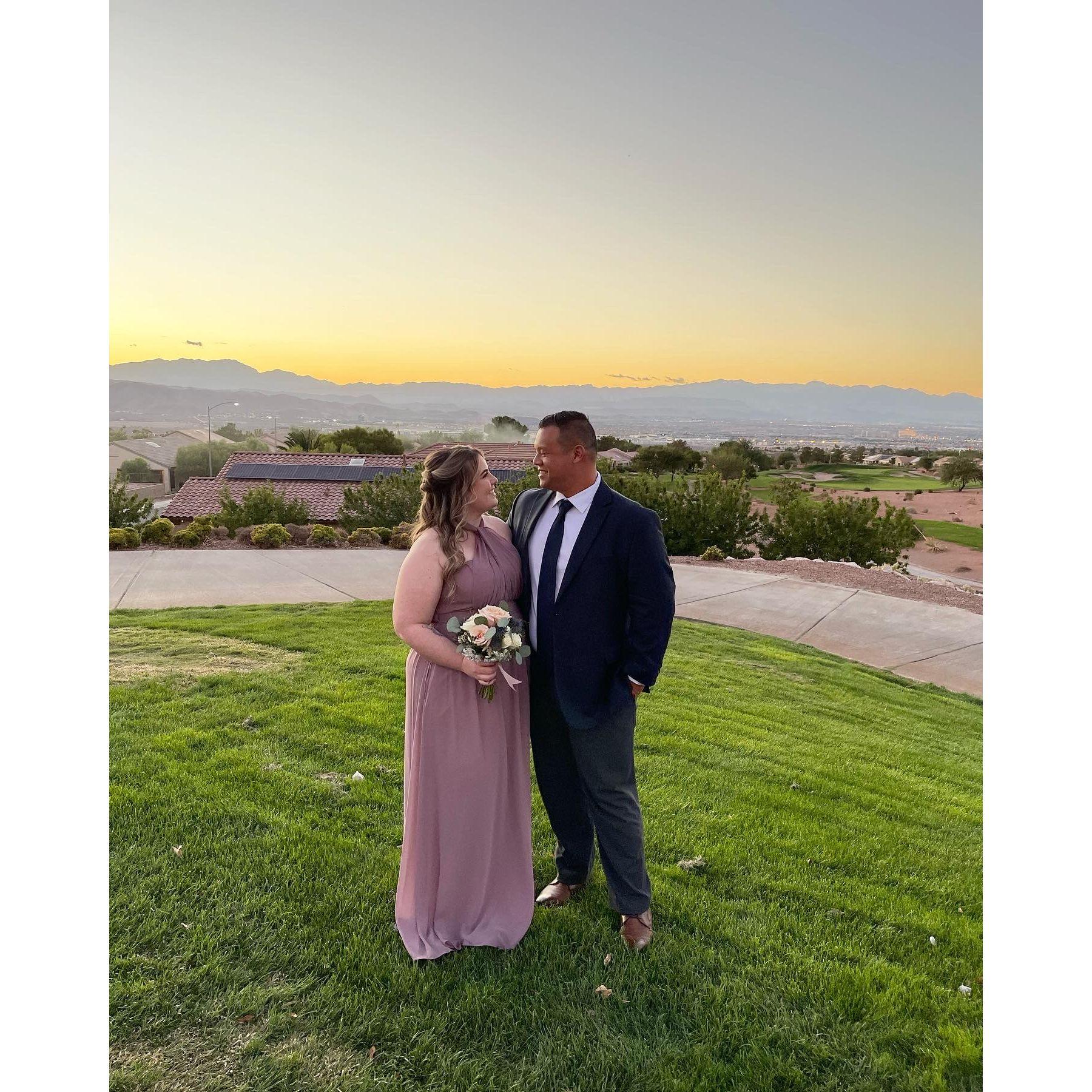 Sarah Porter's wedding where Morgan caught the Bouquet!