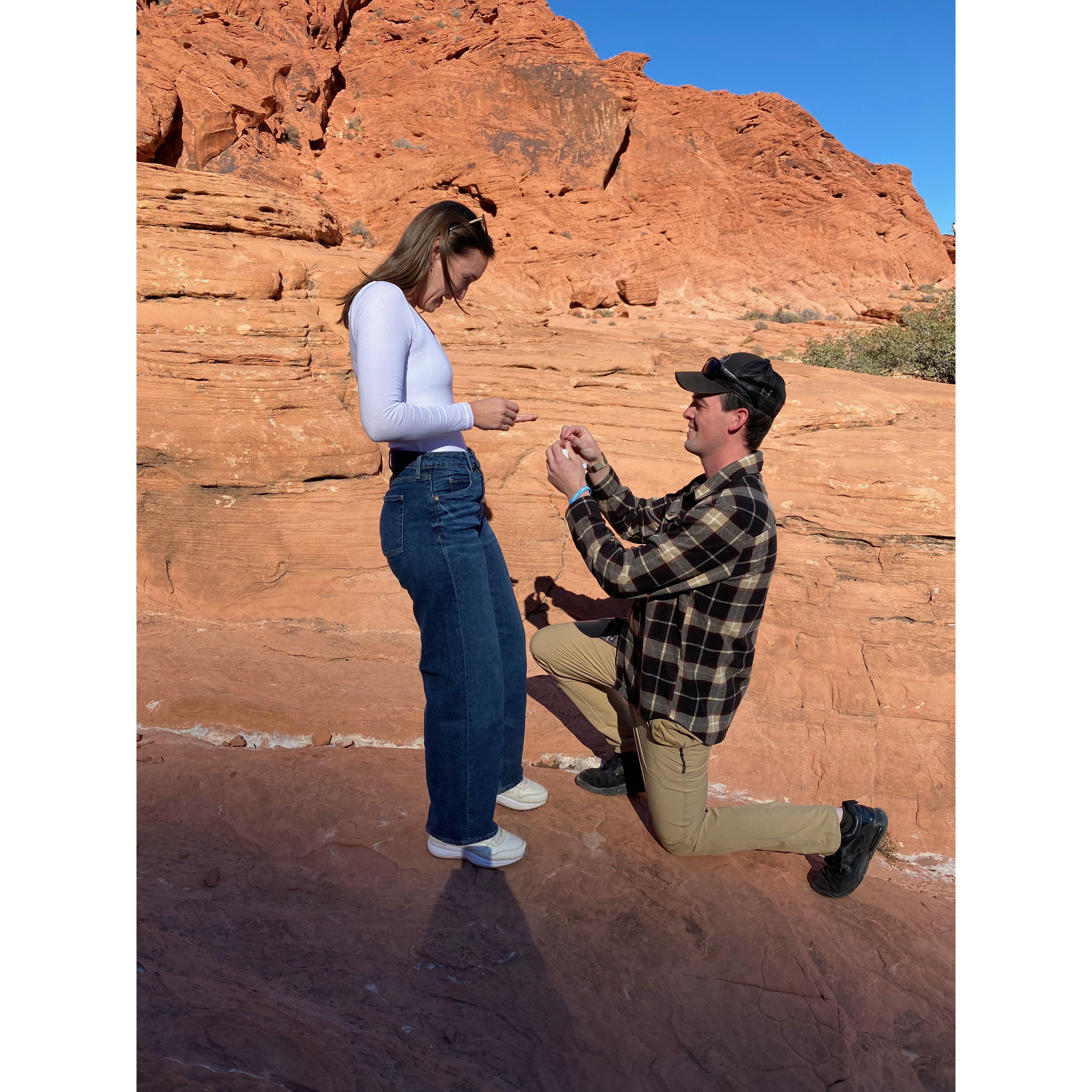 2024 Got engaged on Thanksgiving in Las Vegas