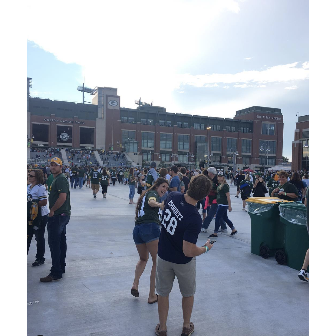 I'll convert him to being a packer fan one day ;)