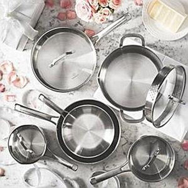 Calphalon Classic Stainless Steel 10-Pc. Cookware Set