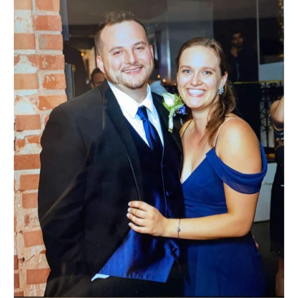 Back in prom colors Oct '21 when the couple who set us up got married!