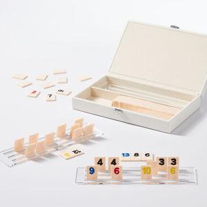Rummy Tile Game Set, White