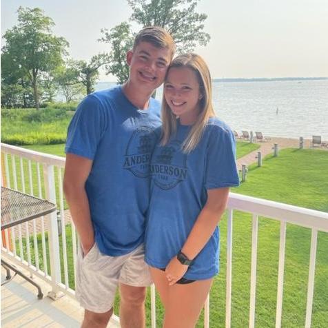 Taking a photo during the Anderson Family reunion in Summer of 2021. The beach in the background is where "Will you be my girlfriend?" was infamously written in the sand on July 4th, 2013.