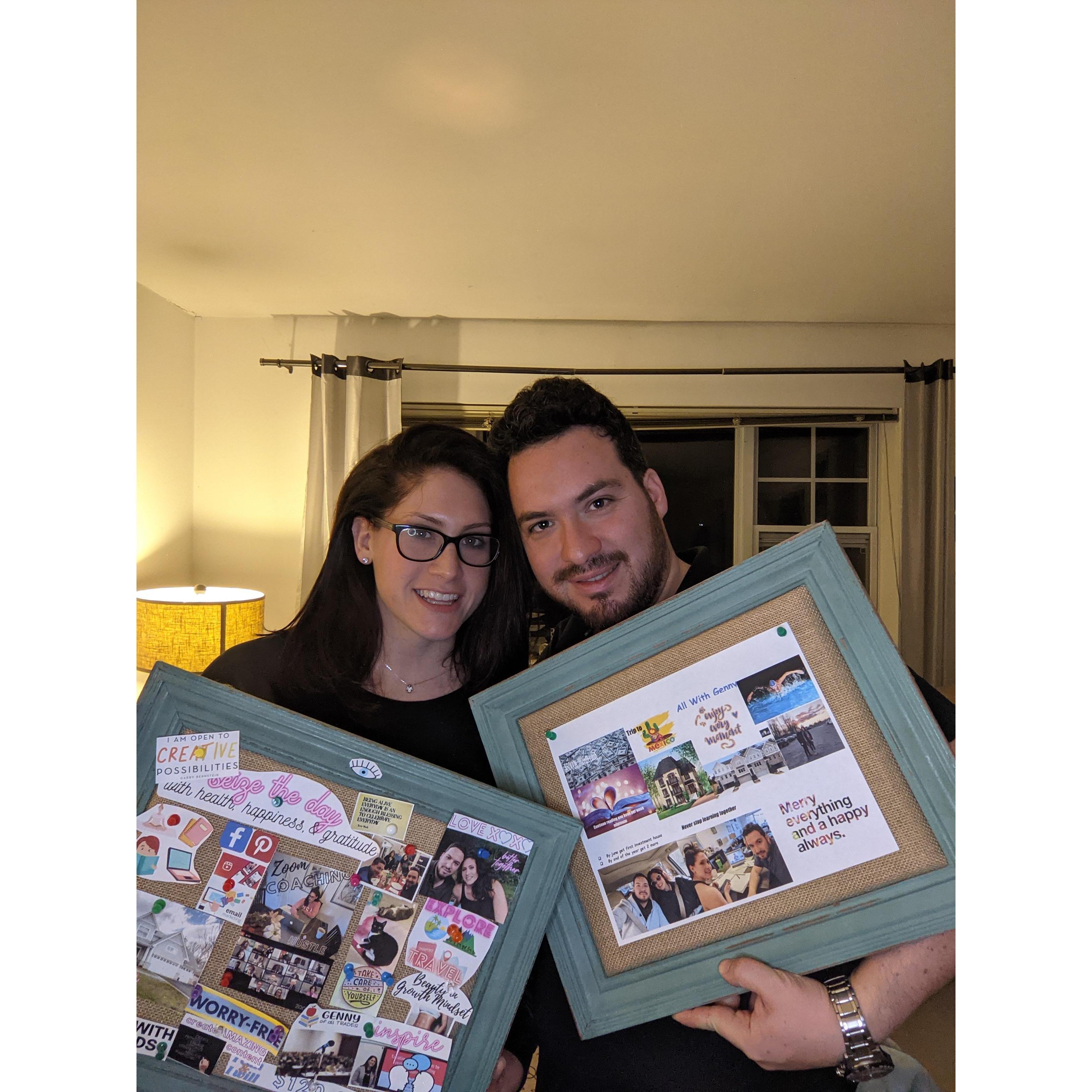 December 31, 2020 - creating our vision boards for 2021 ๐งฟ๐กโค๏ธ