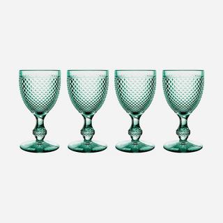Bicos Set of 4 Water Goblets Mint