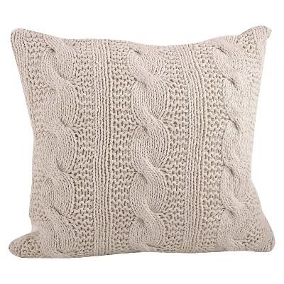 Cable Knit Design Throw Pillow