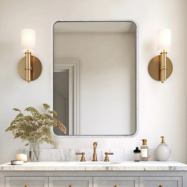 Bathroom Mirror - Reflecting the beauty of marital bliss (and bedhead).