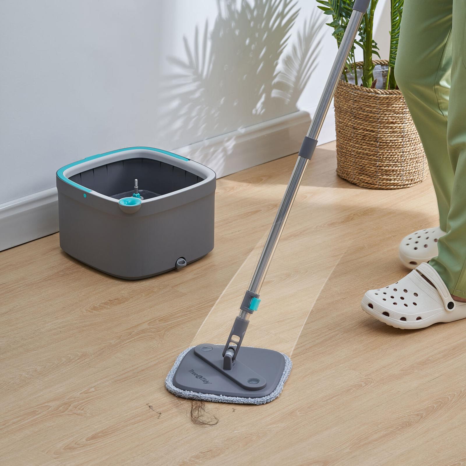 True & Tidy Heavy-Duty Wet and Dry Sweeper Mop