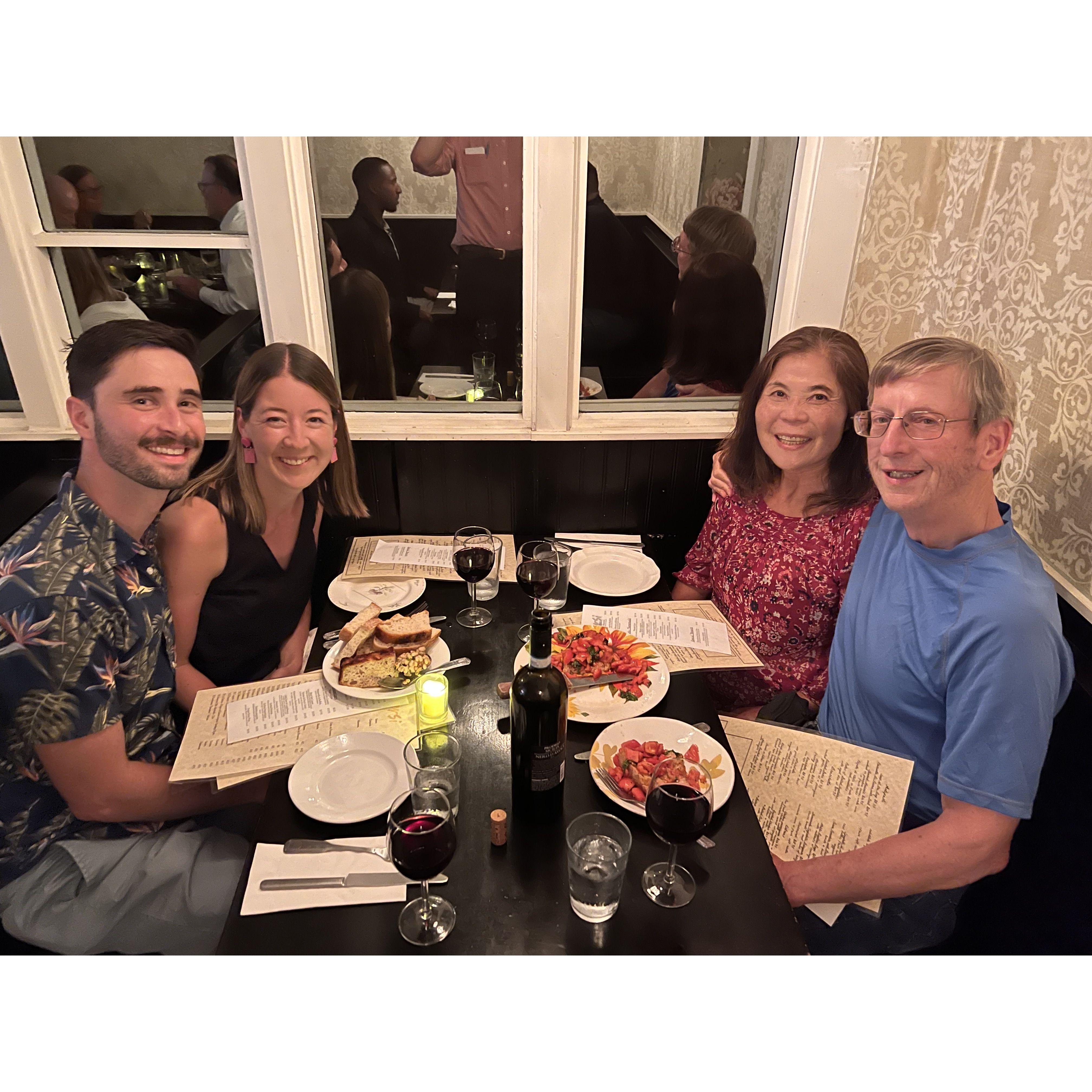 Hosting Omma and Appa in Richmond, at our favorite restaurant Gersi!