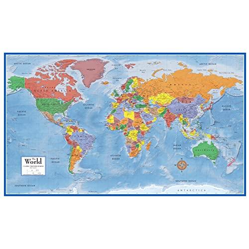 48x78 World Classic Premier Wall Map Mega Poster (48x78 Laminated)