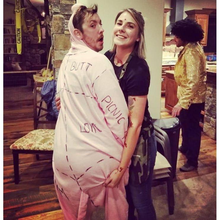 the butcher and her pig