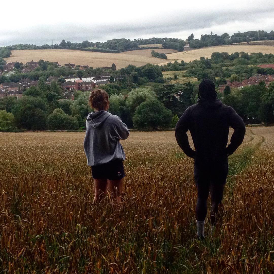 Mesmerized by the hills in the UK before getting a workout in!